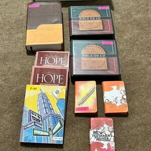 Pre-Loved Bible & Bible on CD Bundle – KJV, NIV, NKJV + More!